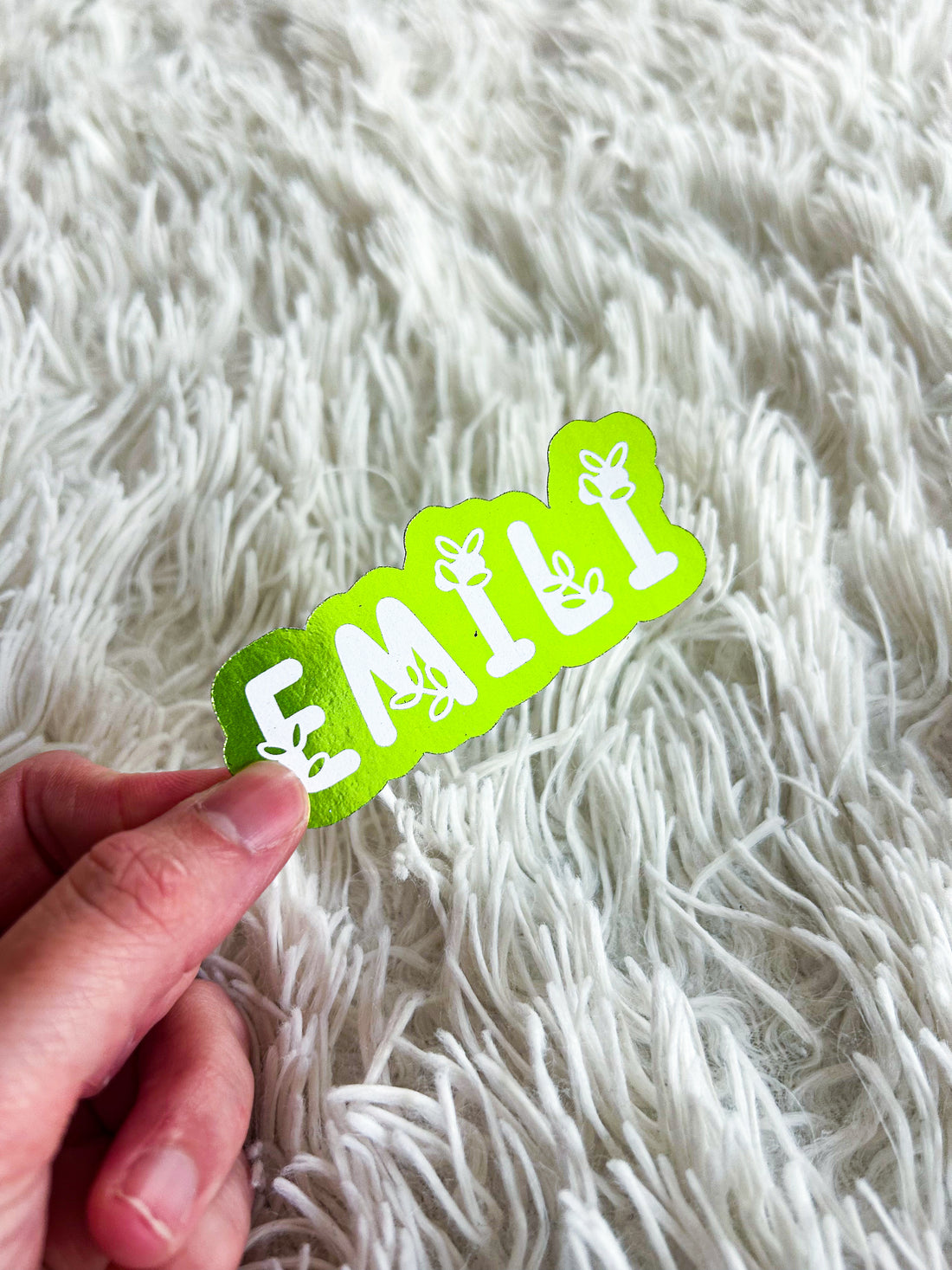 Halloween Name 6 | Foiled Halloween Die Cut Sticker *NOT WATERPROOF*
