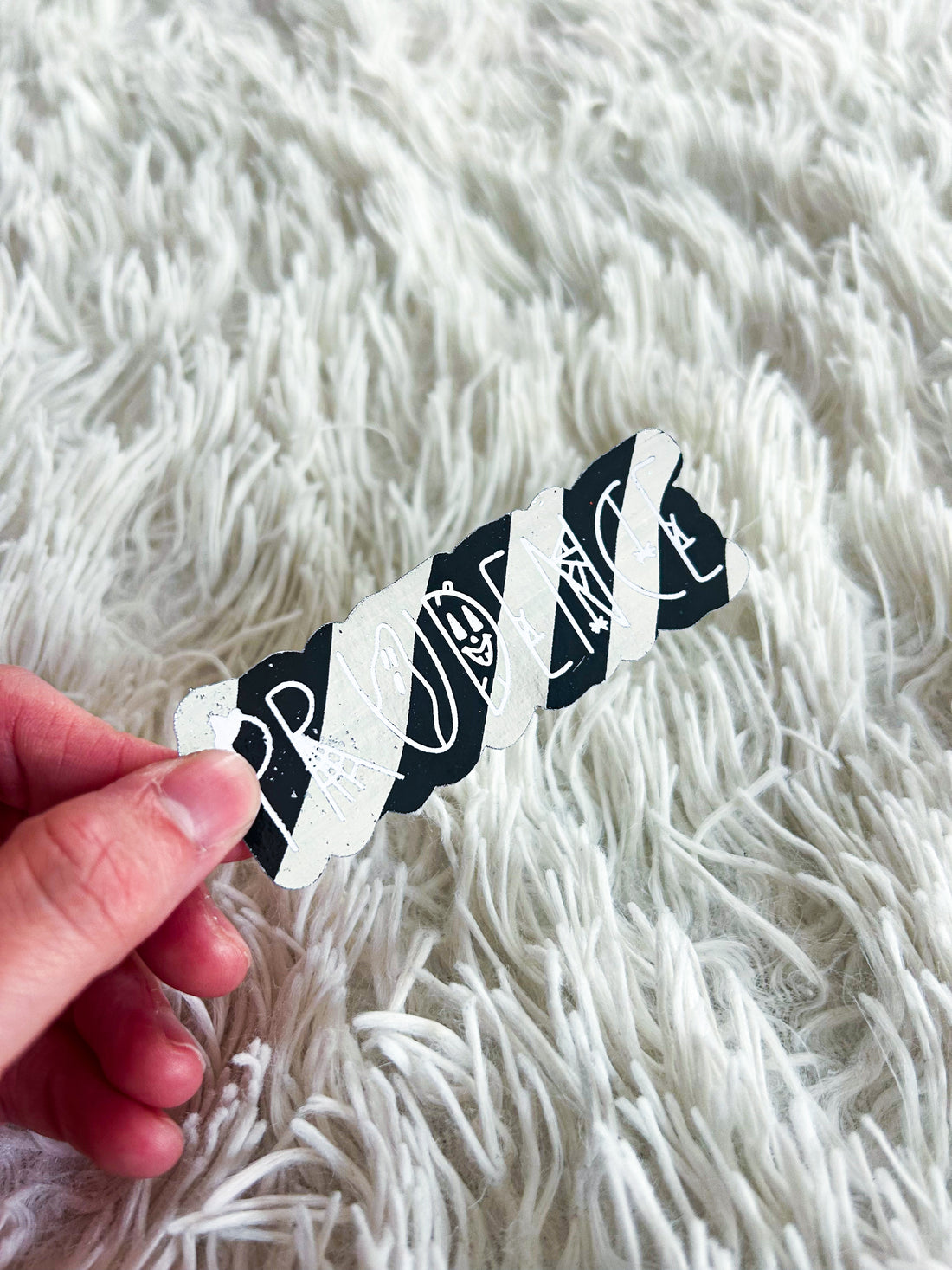 Halloween Name 7 | Foiled Halloween Die Cut Sticker *NOT WATERPROOF*