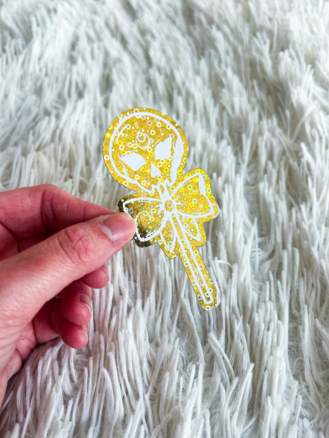 Skull Lollipop | Halloween Foiled Die Cut Sticker *NOT WATERPROOF*