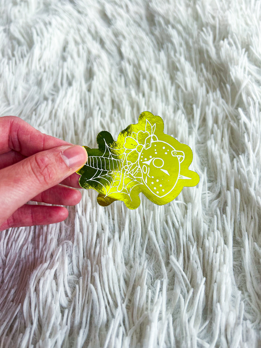 Jason, Web, & Knife | Halloween Foiled Die Cut Sticker *NOT WATERPROOF*