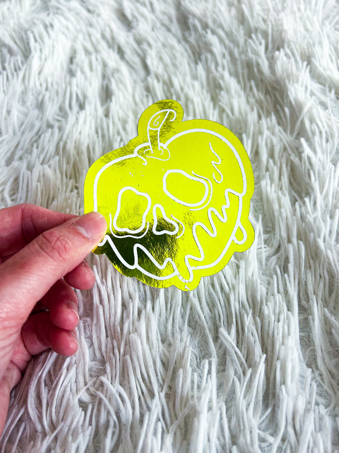 Poison Apple | Halloween Foiled Die Cut Sticker *NOT WATERPROOF*
