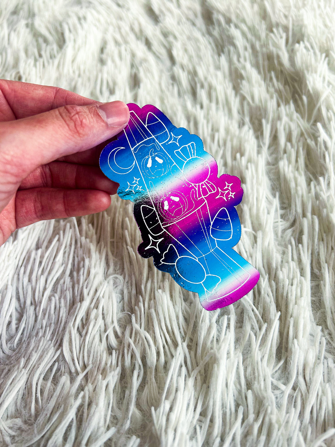 Spooky Lava Lamp | Halloween Foiled Die Cut Sticker *NOT WATERPROOF*