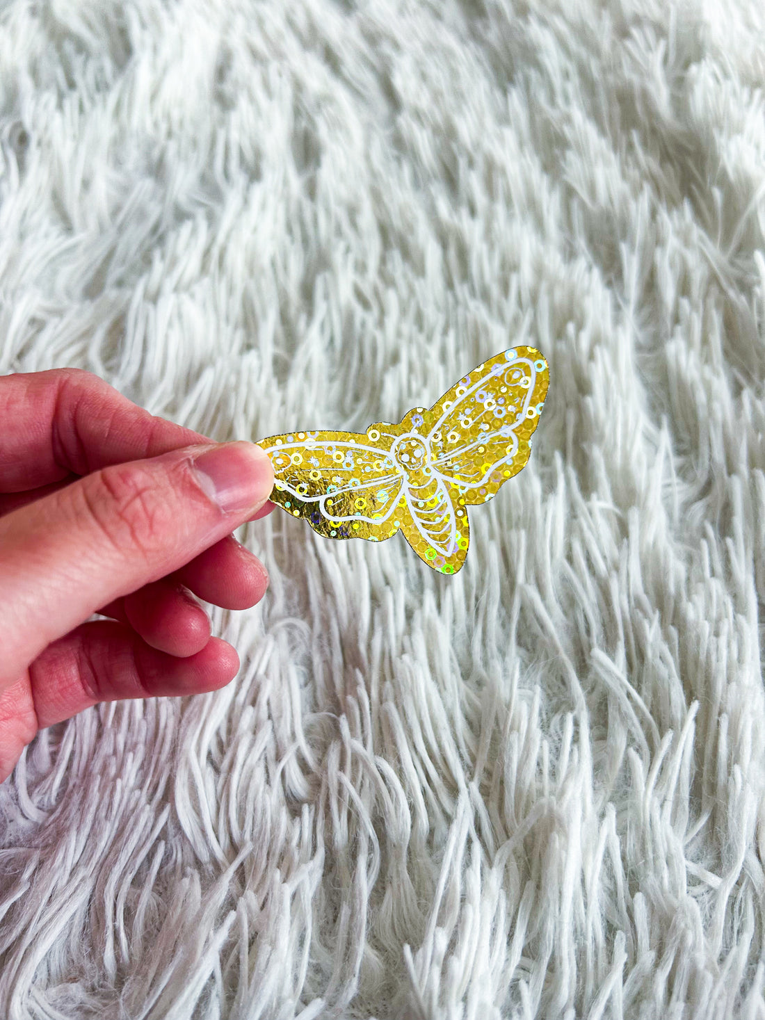 Death Moth | Halloween Foiled Die Cut Sticker *NOT WATERPROOF*