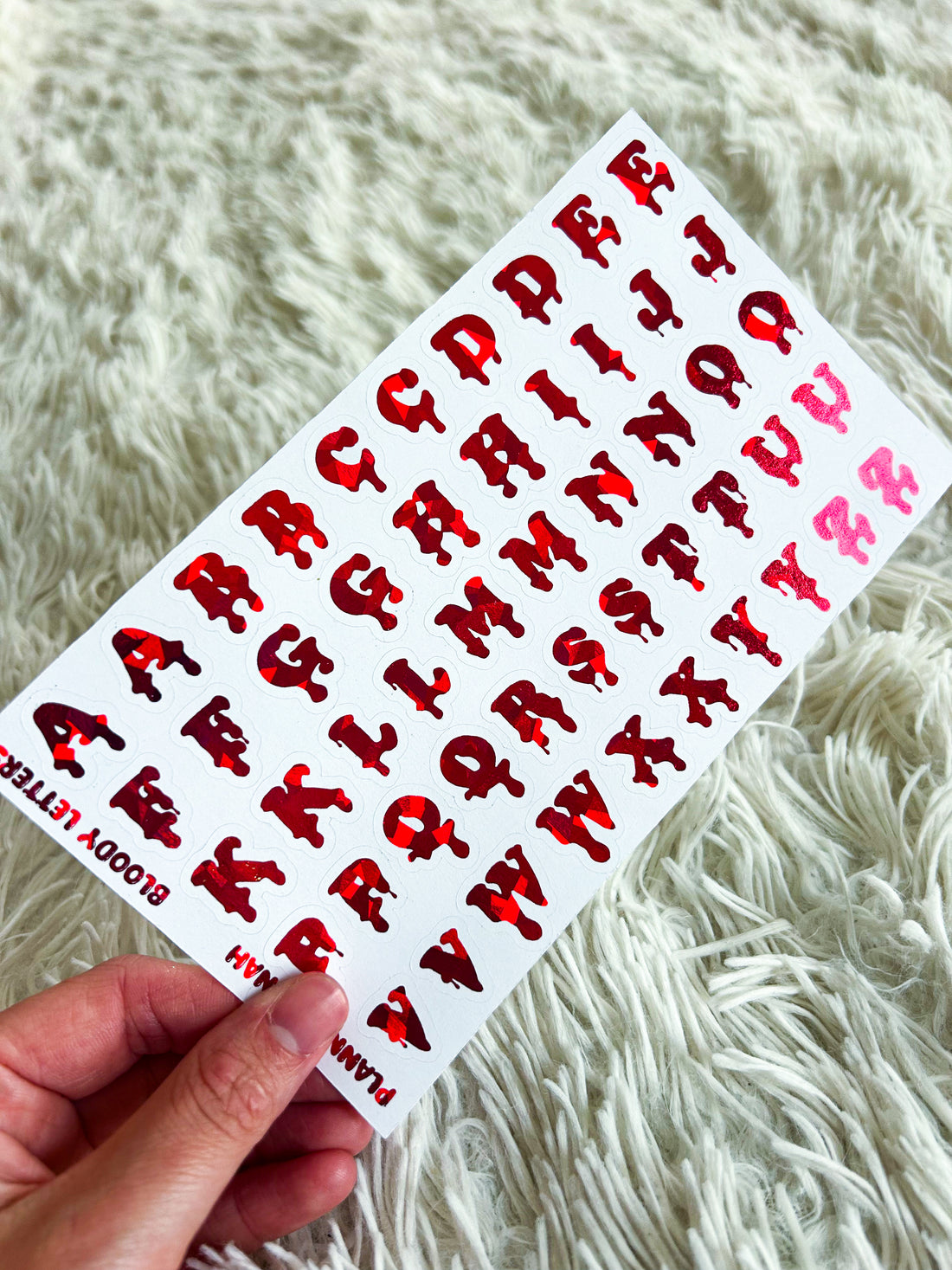 Bloody Letters | Halloween Foiled Journal Deco