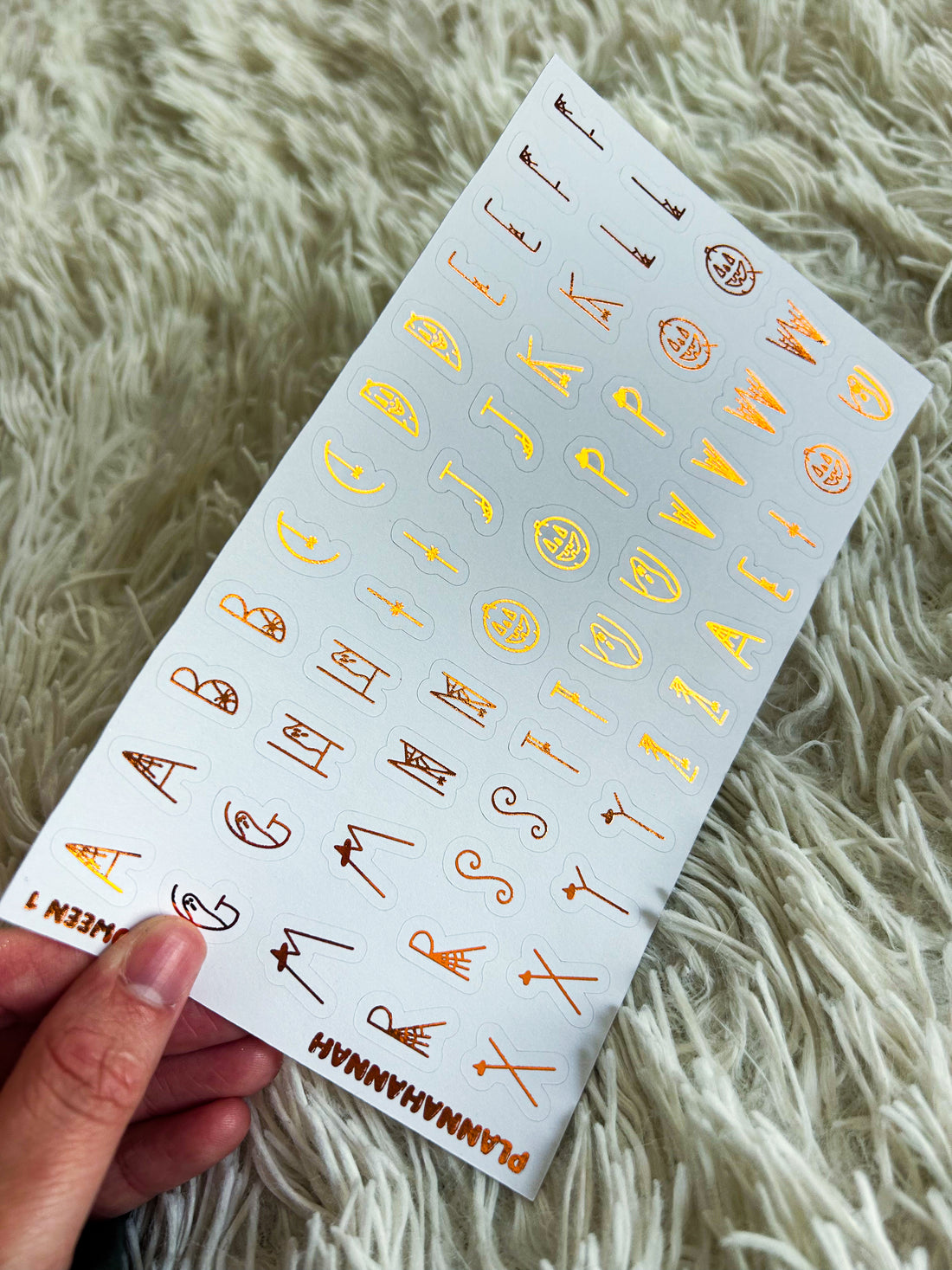 Halloween 1 Letters | Halloween Foiled Journal Deco