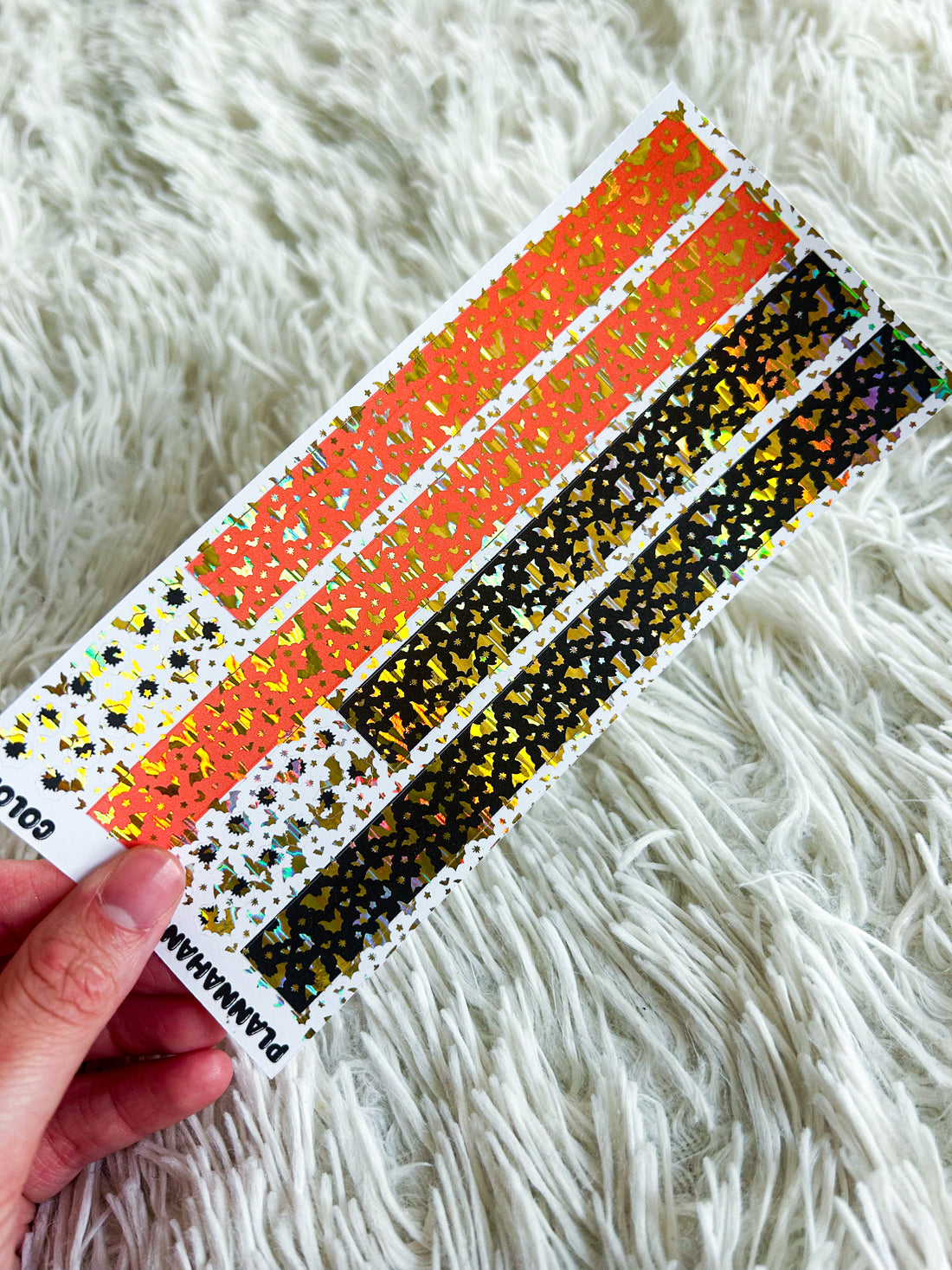 Pumpkin & Black | Halloween Foiled Washi