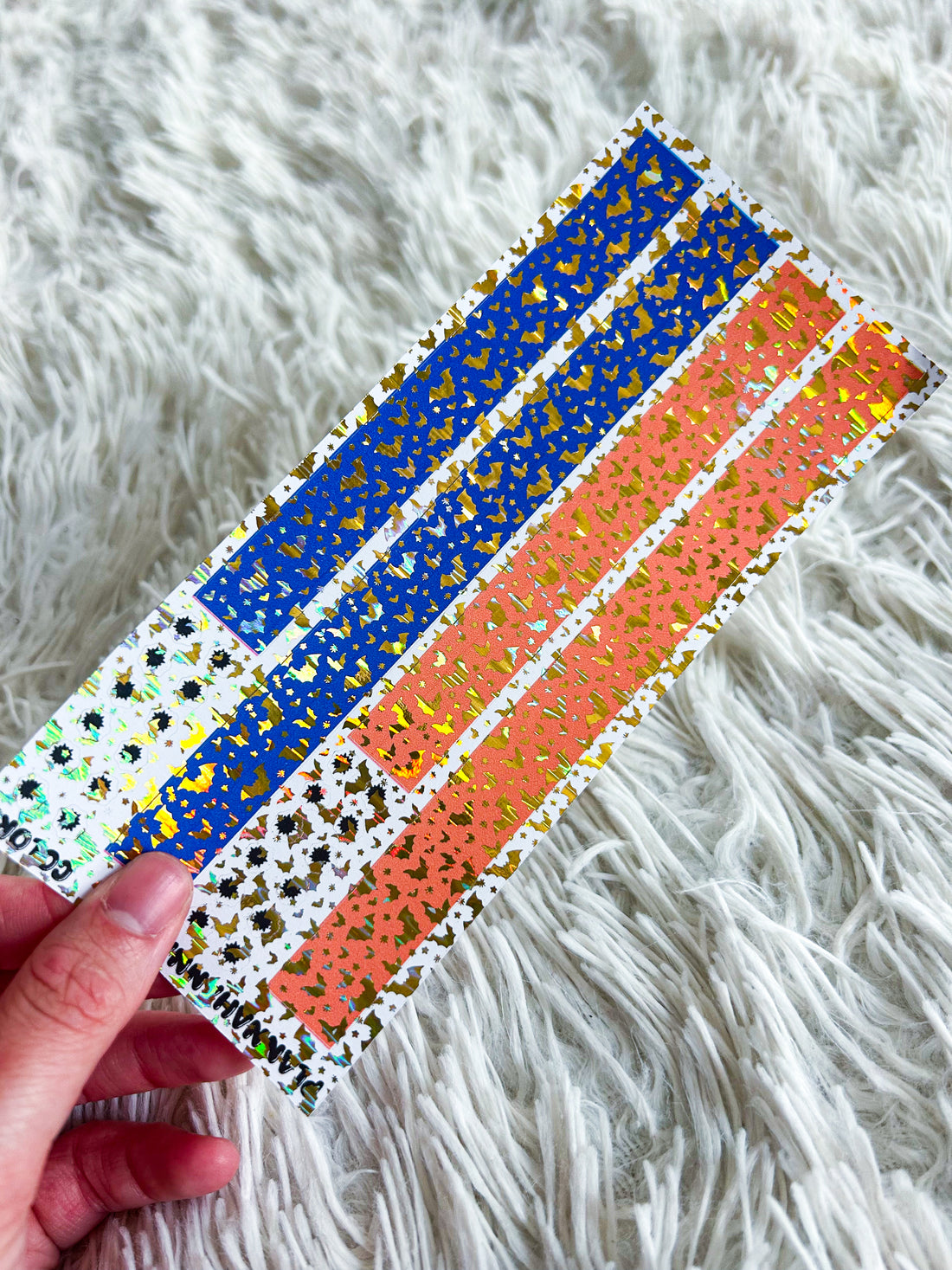 Blue Purple & Orange | Halloween Foiled Washi