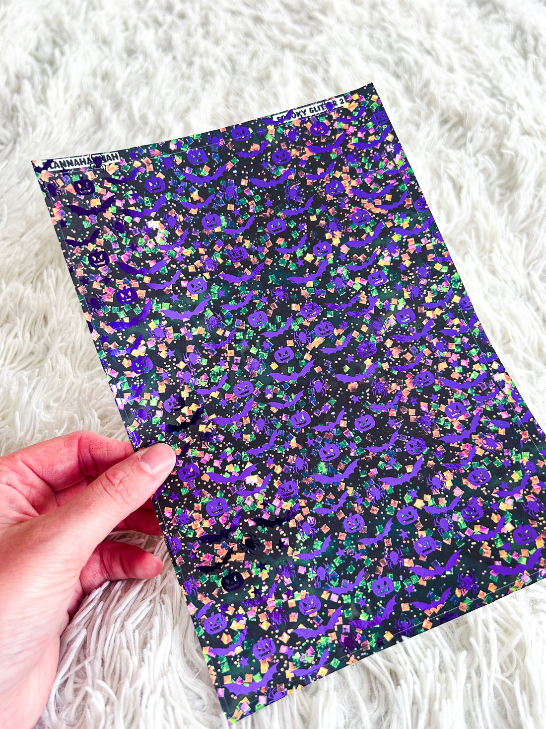 Spooky Glitter 2 | Halloween Foiled A5 Paper