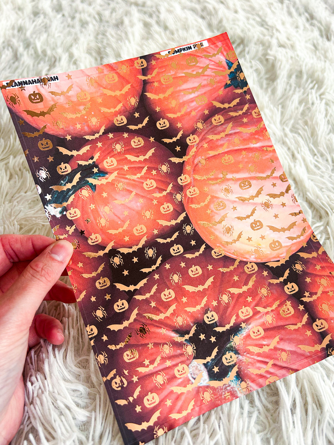 Pumpkin Pile | Halloween Foiled A5 Paper
