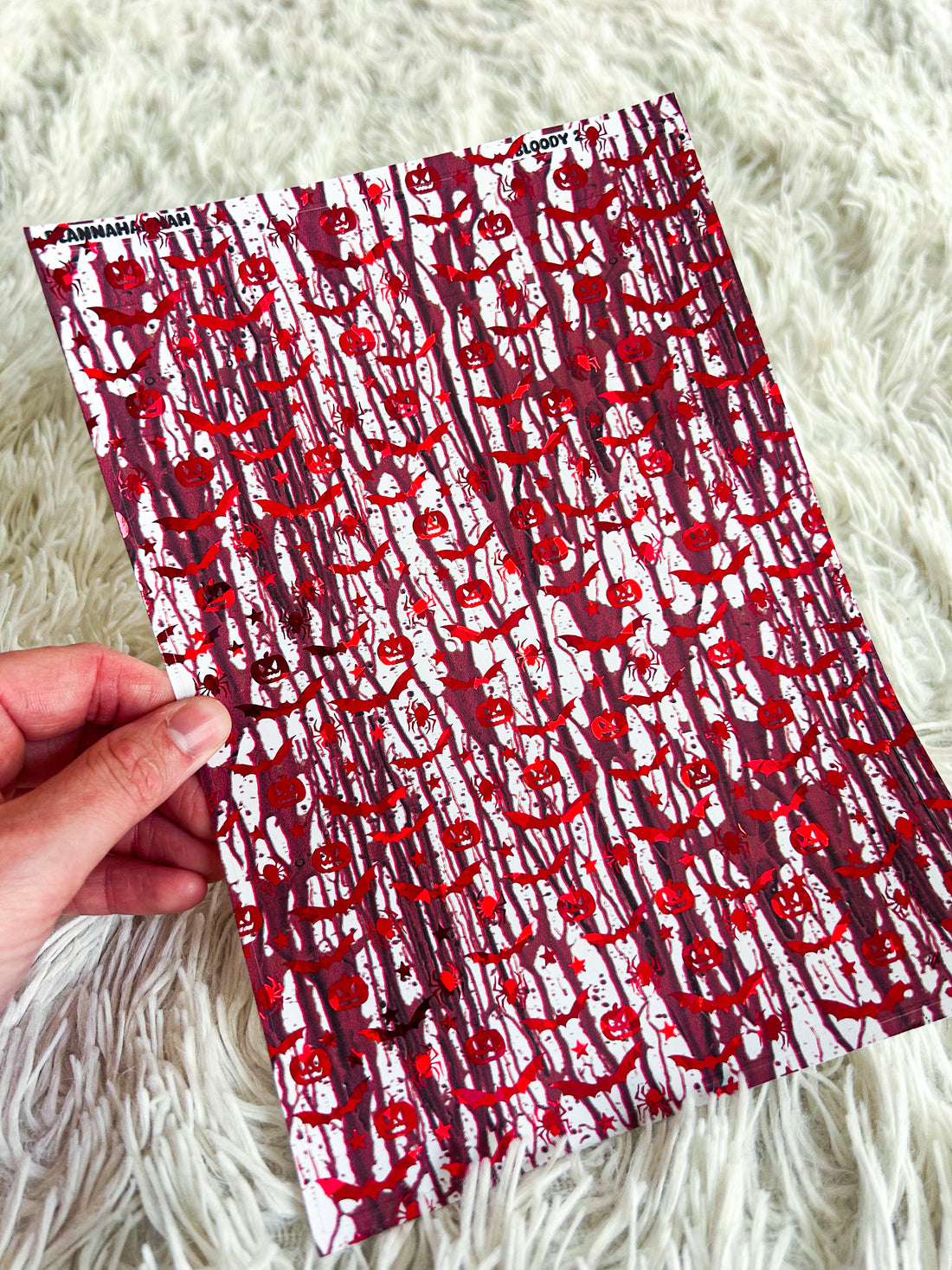 Bloody 2 | Halloween Foiled A5 Paper