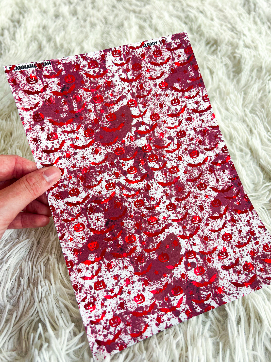 Bloody 1 | Halloween Foiled A5 Paper