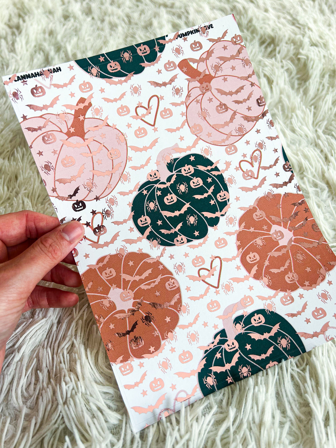 Pumpkin Love | Halloween Foiled A5 Paper