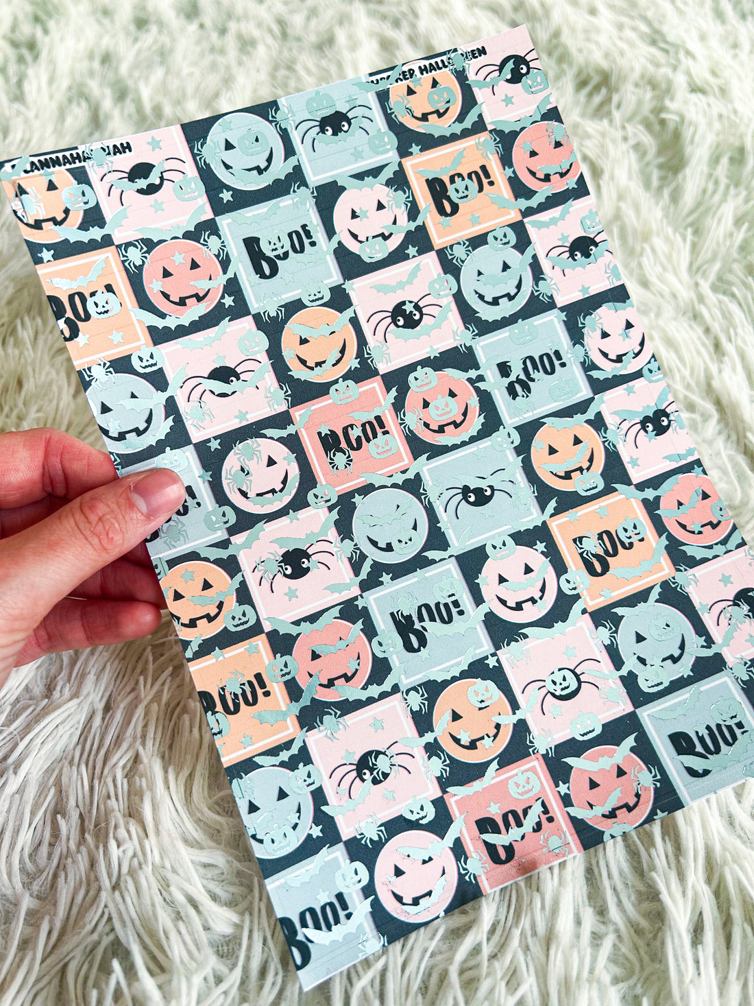 Checker Halloween | Halloween Foiled A5 Paper