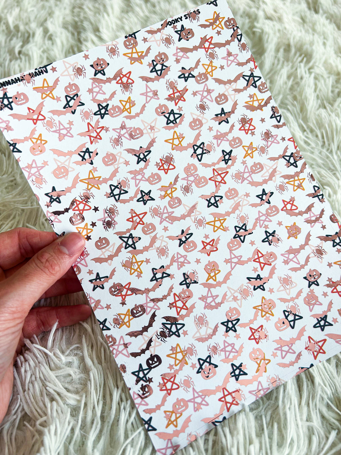 Spooky Stars | Halloween Foiled A5 Paper