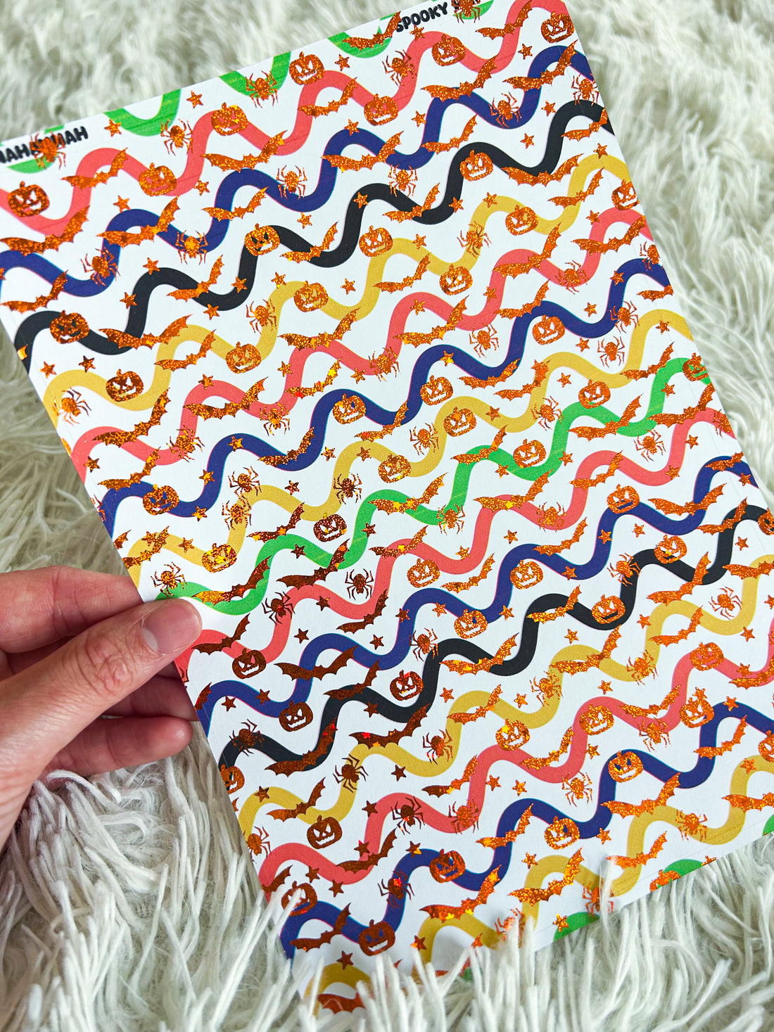 Spooky Waves | Halloween Foiled A5 Paper