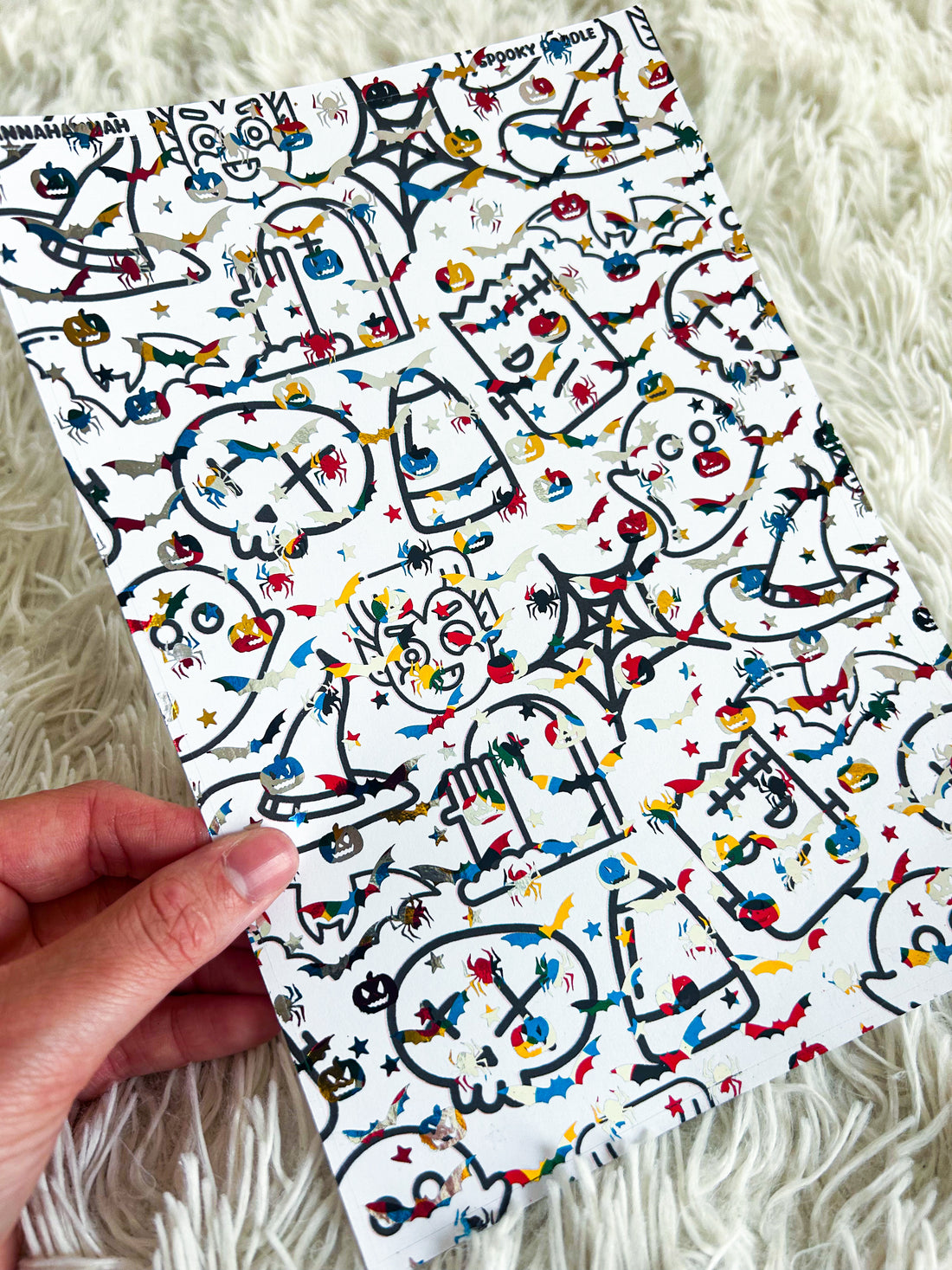 Spooky Doodle | Halloween Foiled A5 Paper