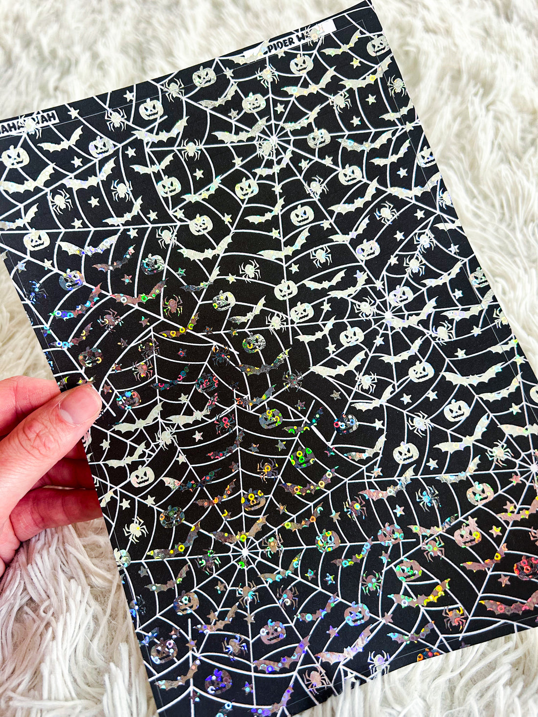 Spider Web | Halloween Foiled A5 Paper