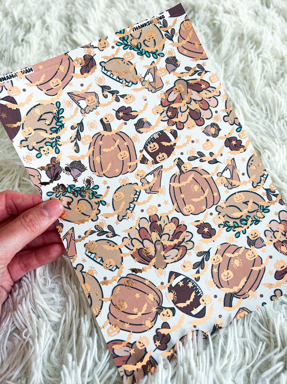 Thanksgiving | Halloween Foiled A5 Paper