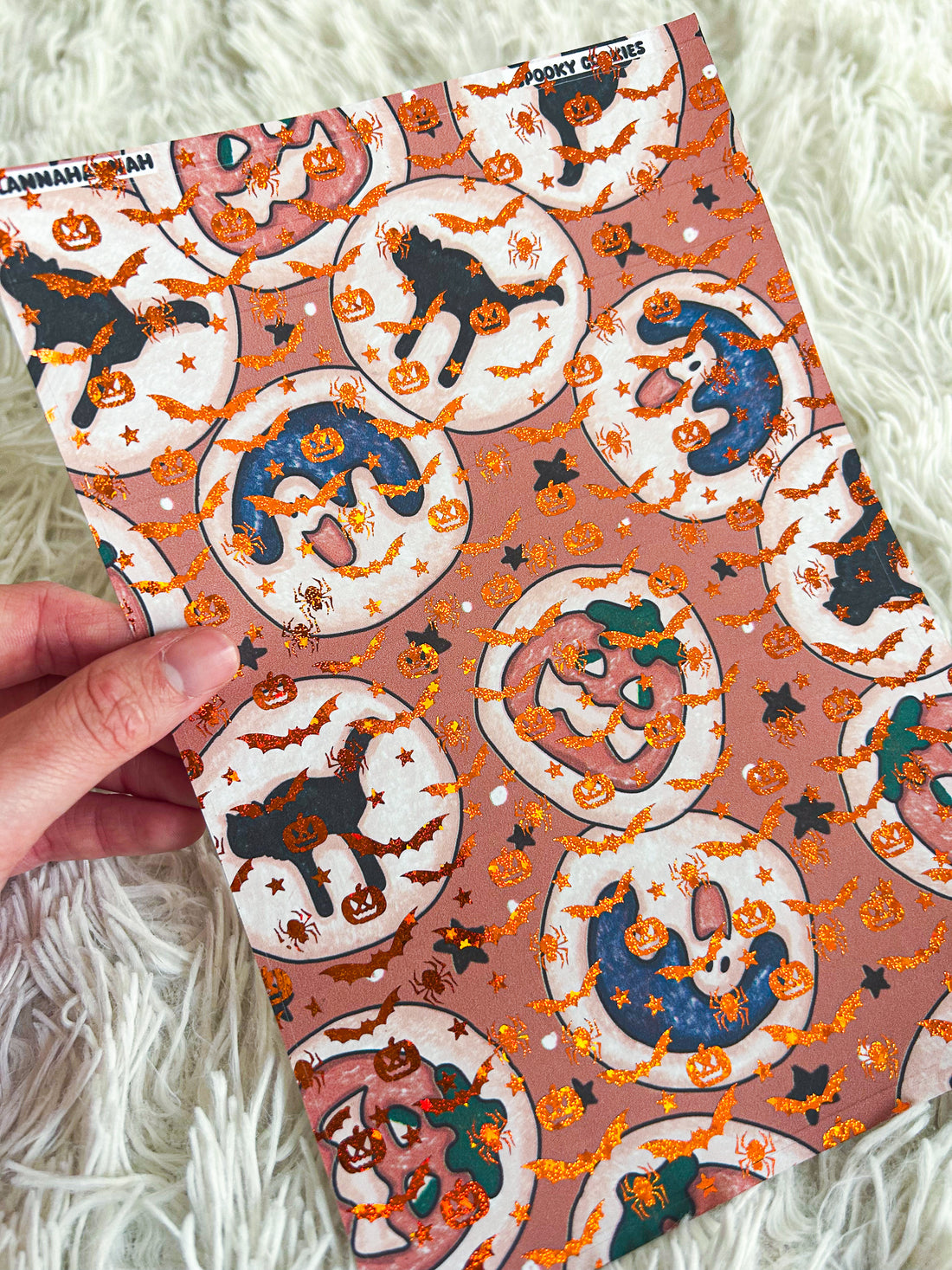 Spooky Cookie | Halloween Foiled A5 Paper