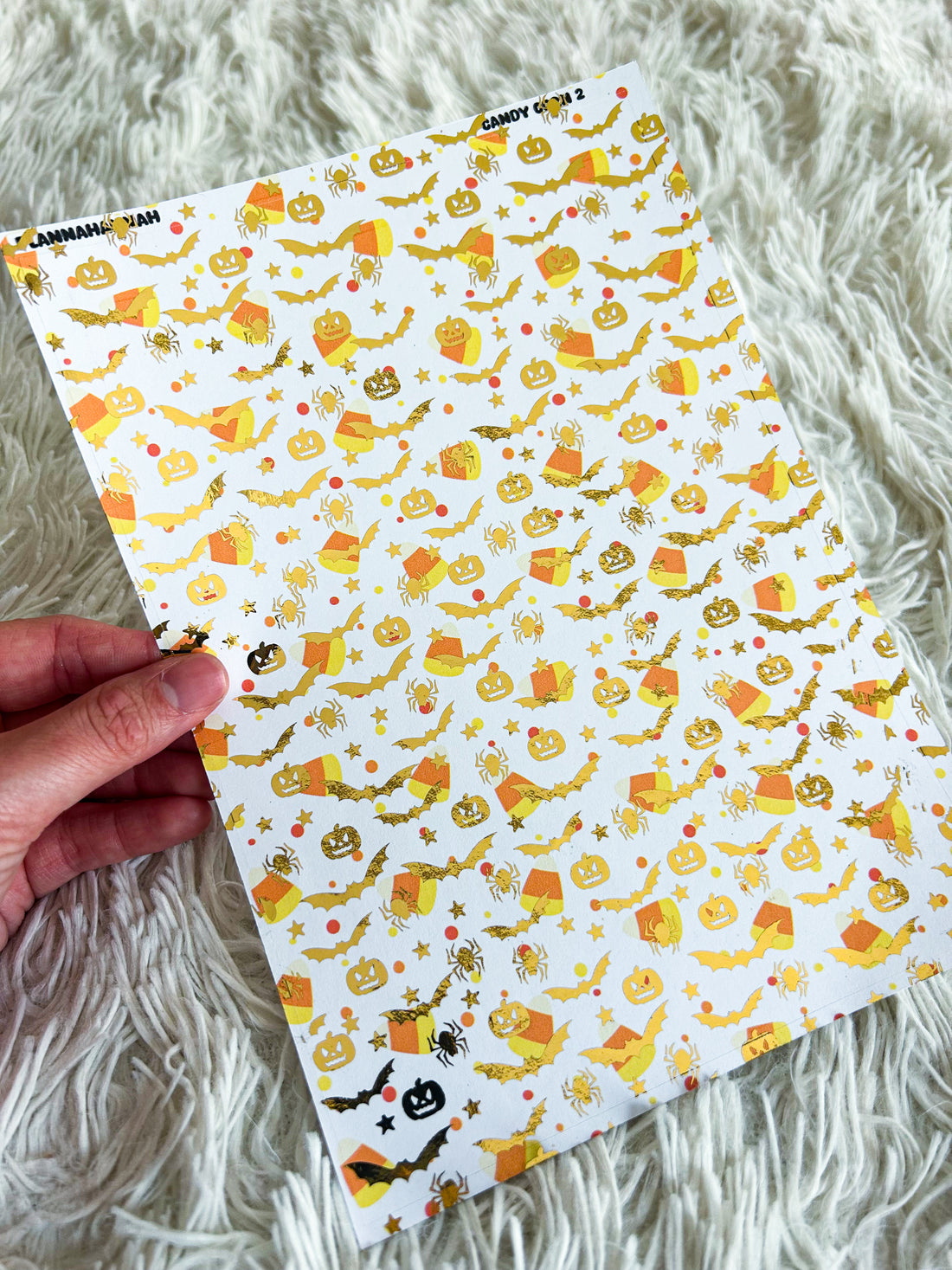 Candy Corn 2 | Halloween Foiled A5 Paper