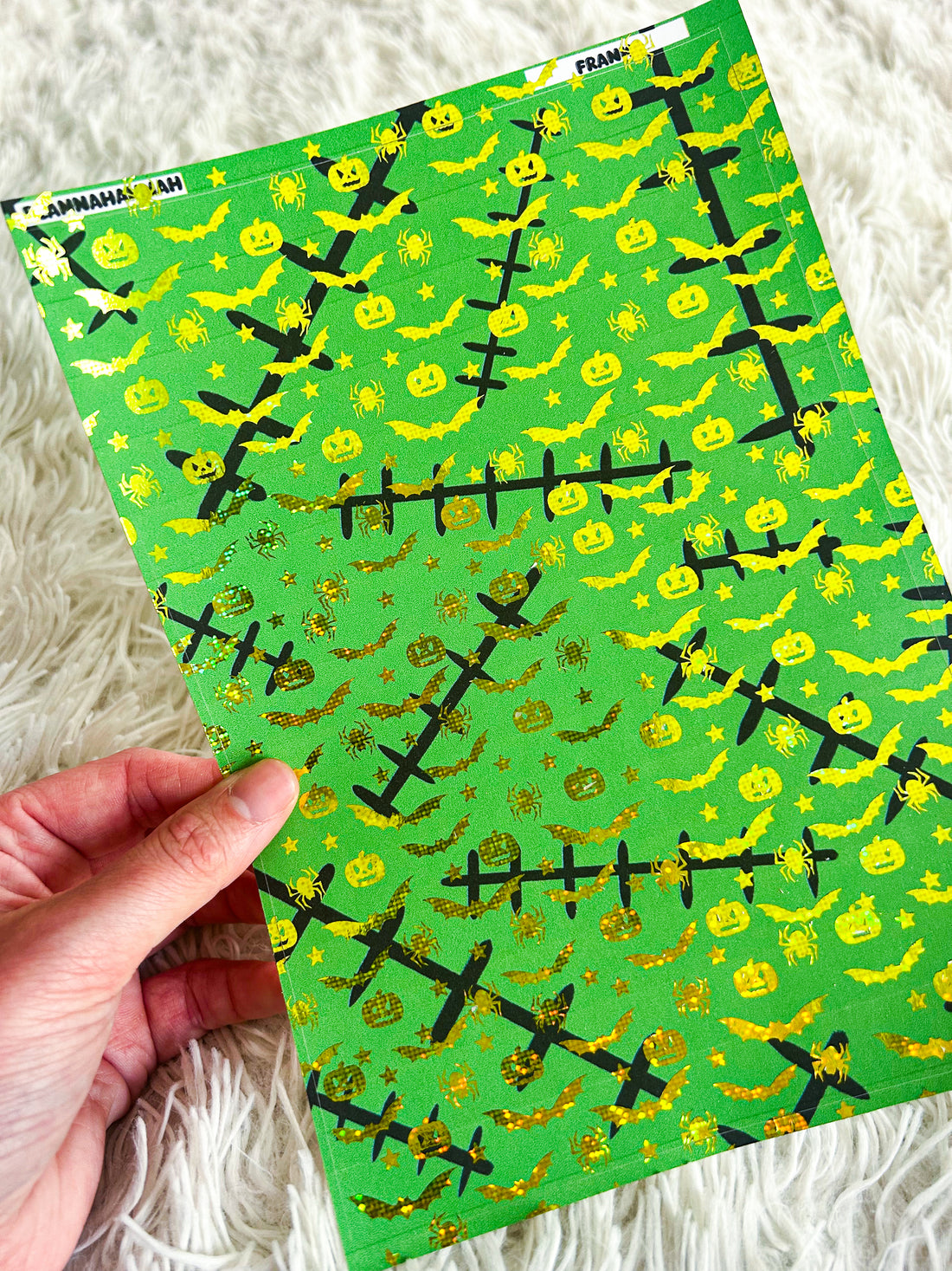 Frankenstein's Monster | Halloween Foiled A5 Paper