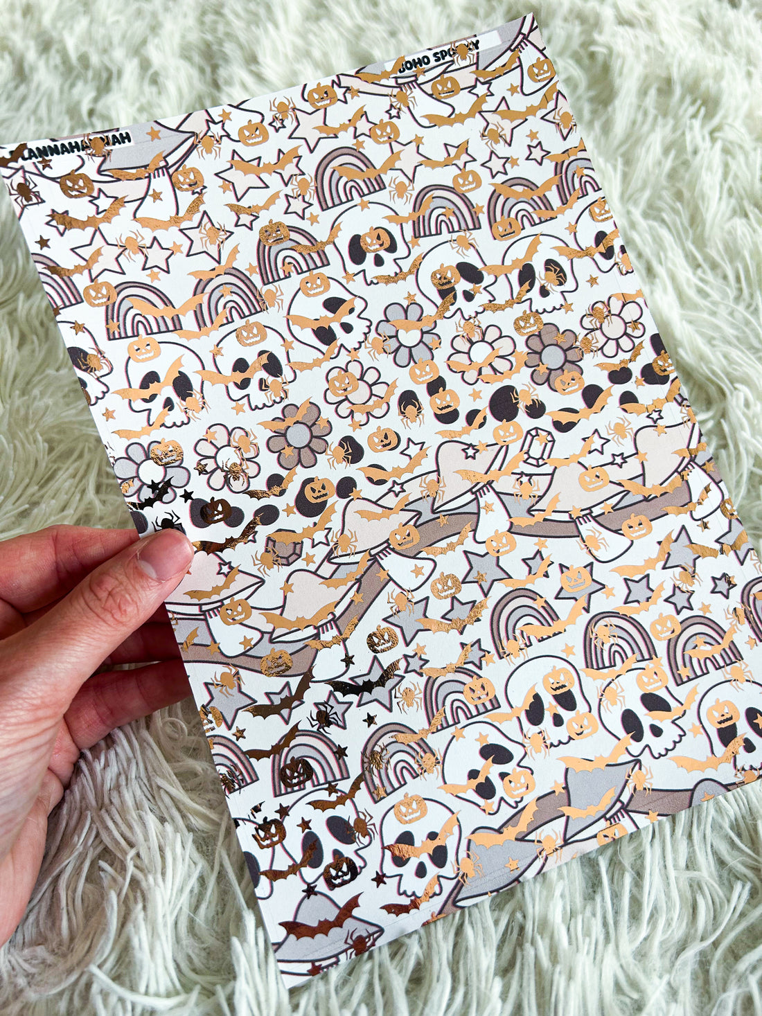 Boho Spooky | Halloween Foiled A5 Paper