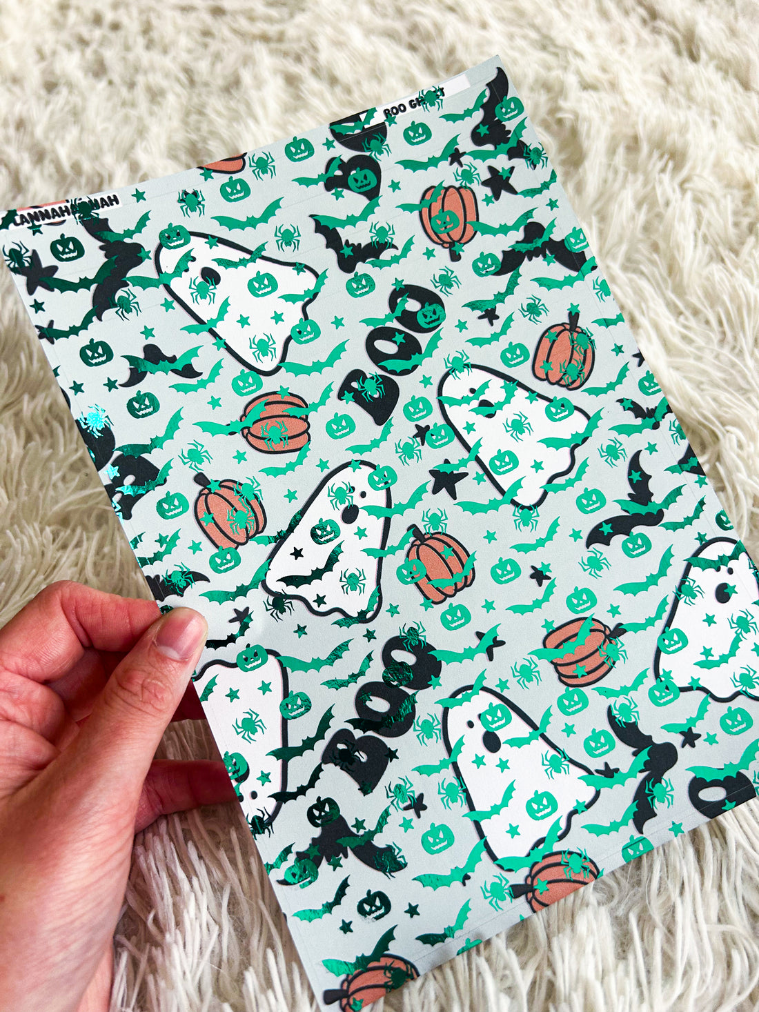 Boo Ghost | Halloween Foiled A5 Paper