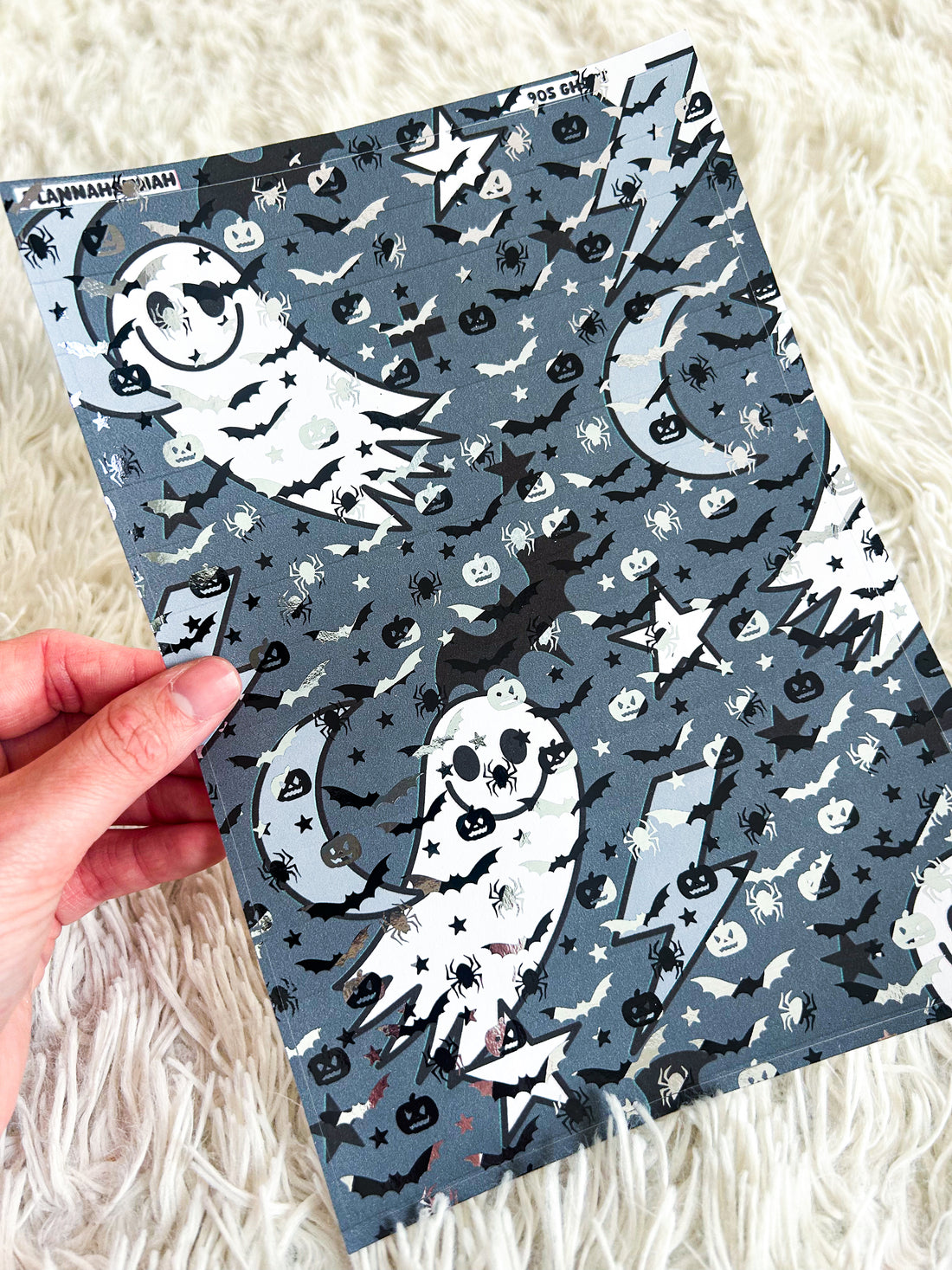 90s Ghost | Halloween Foiled A5 Paper