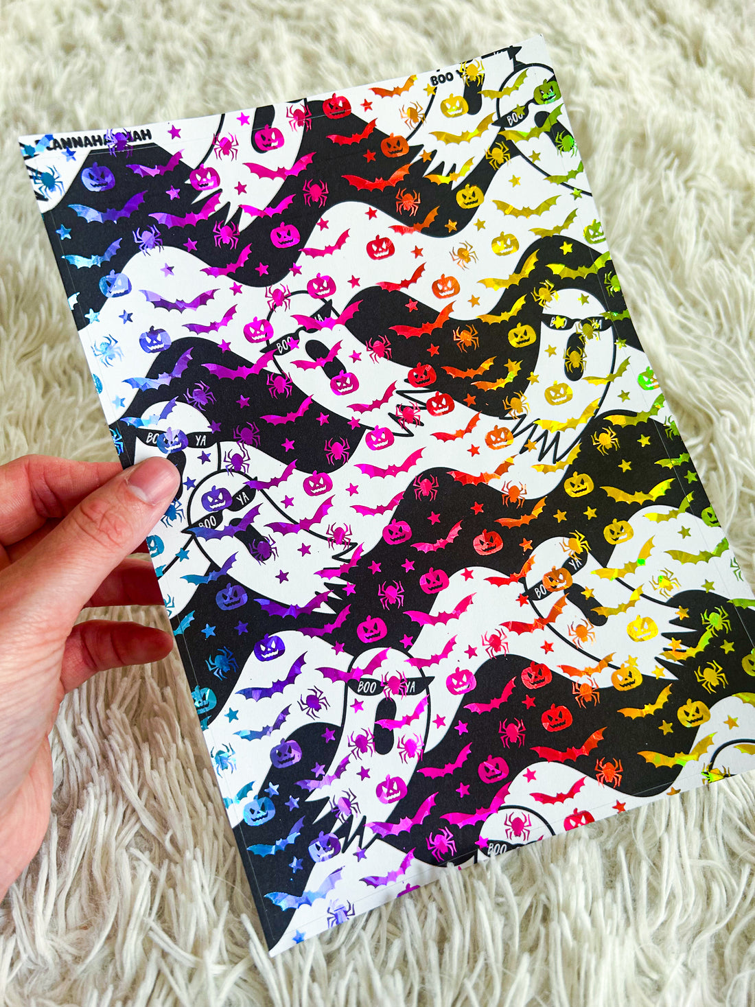 Boo Ya | Halloween Foiled A5 Paper