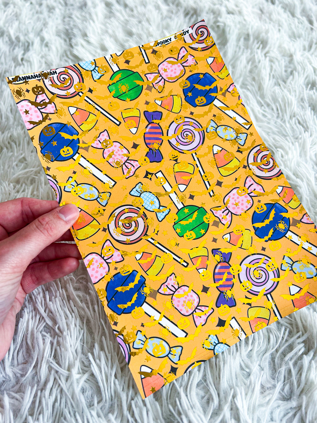Spooky Candy | Halloween Foiled A5 Paper