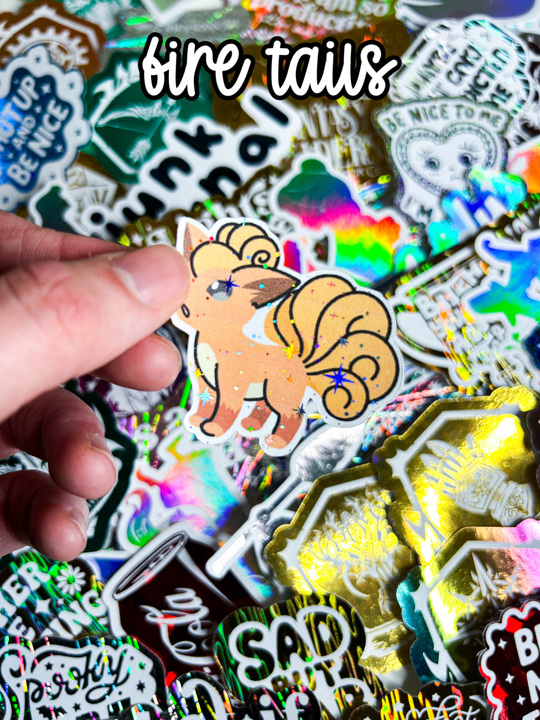 Catch Em All | Holographic Foiled Die Cut *NOT WATERPROOF*