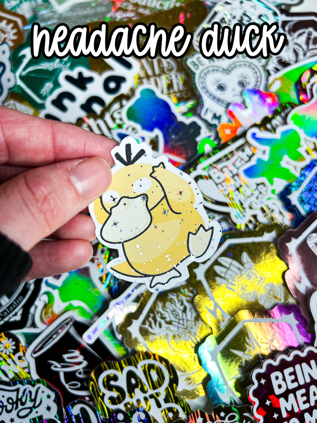 Catch Em All | Holographic Foiled Die Cut *NOT WATERPROOF*