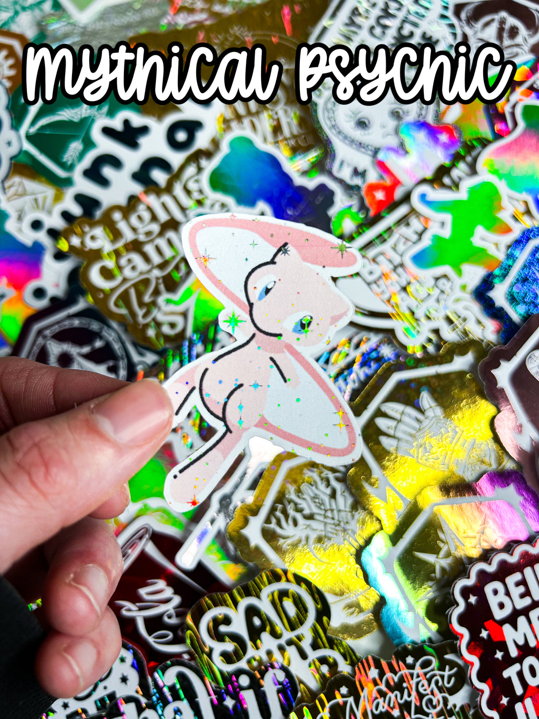 Catch Em All | Holographic Foiled Die Cut *NOT WATERPROOF*