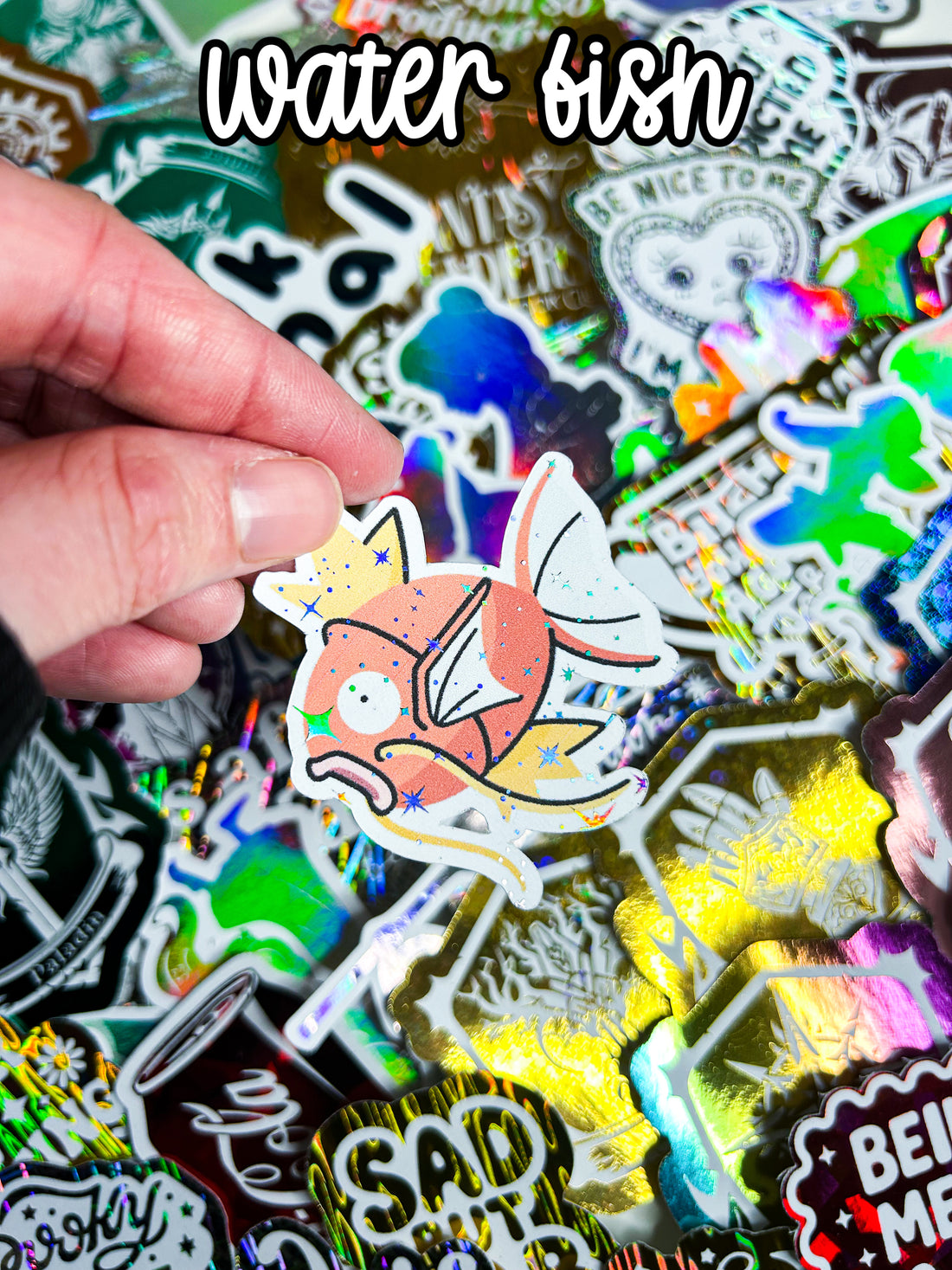 Catch Em All | Holographic Foiled Die Cut *NOT WATERPROOF*