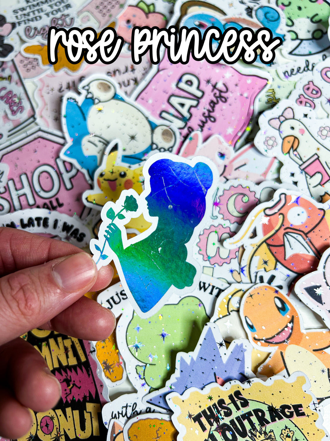 Princess | Foiled Die Cut Sticker *NOT WATERPROOF*