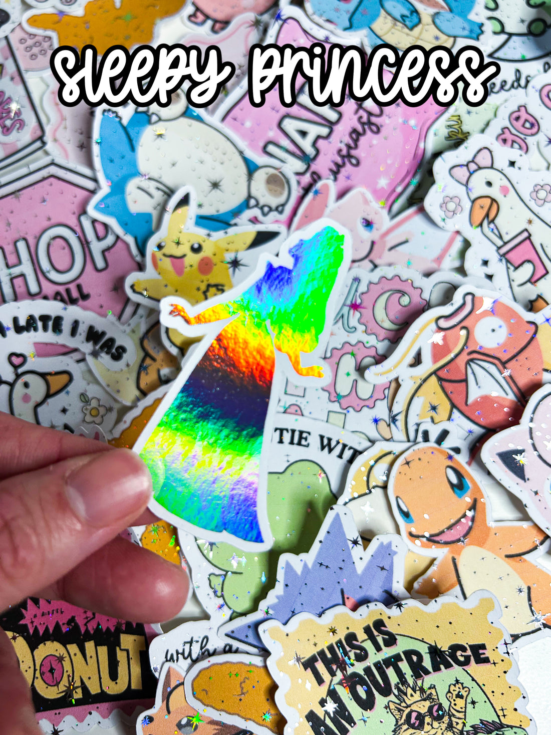 Princess | Foiled Die Cut Sticker *NOT WATERPROOF*