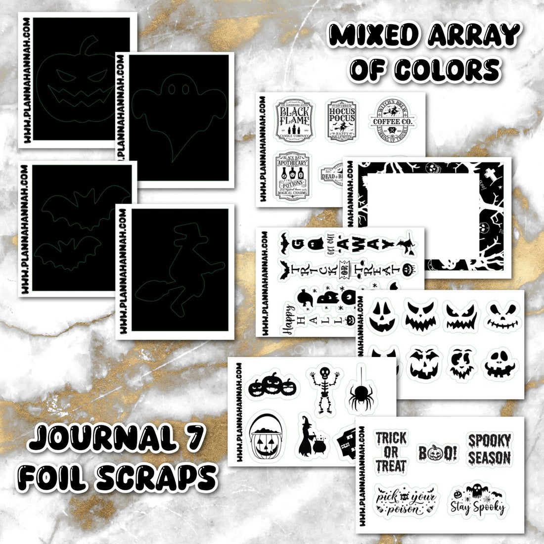 Junk Journal V7 | Mixed Foil Journaling Stickers