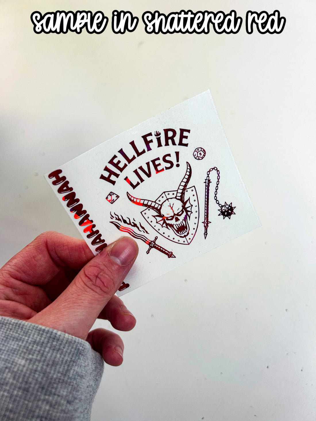 Eddie | Foiled Single Sticker *NOT WATERPROOF*