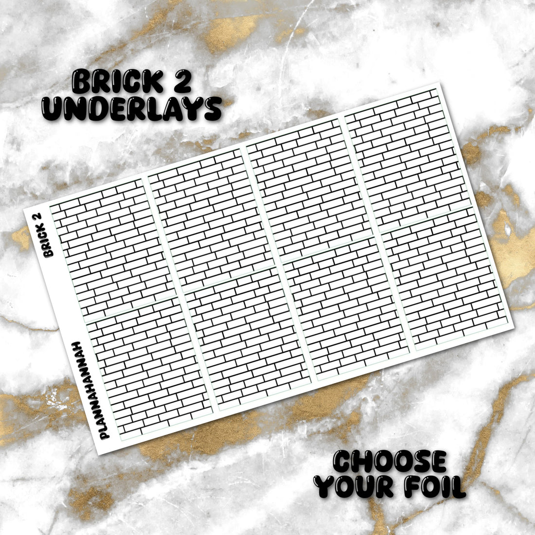 Brick 2 | Foiled Underlay
